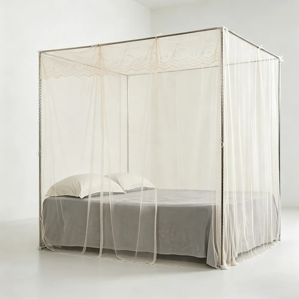 Square Pop-Up Mosquito Net with Door – factory photo, Jingsen Home Textiles